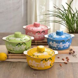 Bowls Ceramic Soup Pot Hand-painted Underglaze Colour Kitchenware Special Tableware Set Bowl For Household