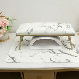 Hand Rests Marble Nail Rest Set Cushion Pillow Manicure Stand Are for Nails Table Mat 231102