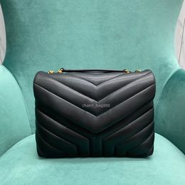 10A Top-level Replication Designer Y Shoulder bags Luxury Genuine Leather Bags Medium 24cm Woman handbag Crossbody bag Classic LOULOU Puffer Wholesale