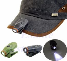 Bright Clipon LED Cap Hat Light Headlamp Torch Fishing Camping Hunting Outdoor9995367