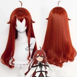 Catsuit Costumes New Anime Mushoku Tensei Eris Boreas Greyrat Cosplay 65cm Long Red Wig Halloween Party Costume Accessories for Unisex