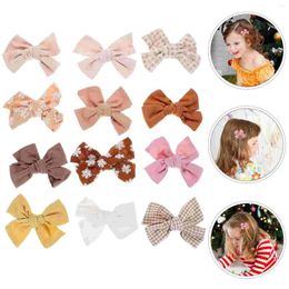 Bandanas 12pcs Girls Hair Clips Kids Barrettes Little Accessories Bows For Fine