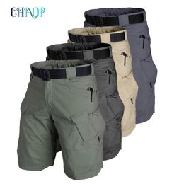 Men's Shorts Men Classic Tactical Shorts Upgraded Waterproof Quick Dry Multi-pocket Short Pants Outdoor Hunting Fishing Military Cargo Shorts 230403