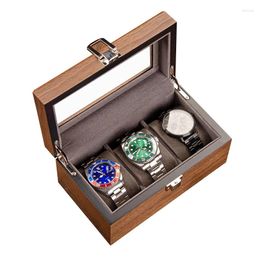 Watch Boxes Walnut Wood Box Small Storage Case Wrist Watches Display Collection Organiser Accessories Gift Idea For Men