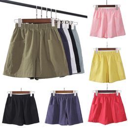 Mens Shorts Womens Summer Casual Cotton Linen Plus Size Mid Waist Fashion Woman Streetwear Pants 230403