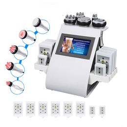 Hot Sale 40k Cavitation Body Contouring Fat Remove & Rf Radio Frequency Skin Tightening 6 In 1 Cavitation Machine