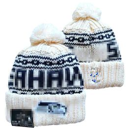 Seattle Beanie SEA Beanies SOX LA NY North American Baseball Team Side Patch Winter Wool Sport Knit Hat Pom Skull Caps A5