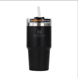 Tida (Drinkware)lstainless steel tumbler with Logo handle lid straw big capacity beer mug water bottle powder coating outdoor camping cup vacuum insulated drinking