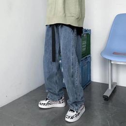 Men's Pants Hip Hop Style Jeans Men Fashion Loose Straight Wide Leg Denim Streetwear Clothing Pantalones Hombre