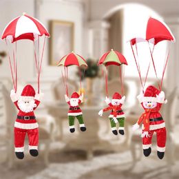 Christmas Decorations 56cm Decoration Santa Plush Doll Pendant Parachute Hanging Ornaments Crafts 231102