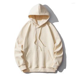 Men's Hoodies Corduroy Pullover Sweater Spring And Autumn American Loose Hooded Coat Vintage High Street Ins Trendy Hoodie