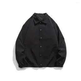 Men's Jackets 2023 Mens Jacket Long Sleeve Workwear Casual Coats Loose Windbreak Outwear