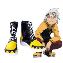 Catsuit Costumes Anime Soul Eater SOULEATER Cosplay Party Shoes Black Fancy Boots Custom Made