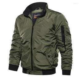 Men's Jackets Military Jacket Men's Slim Bomber Spring And Autumn Men Outerwear Casual Long Sleeve Jackes Coats Mens Clothing 5XL