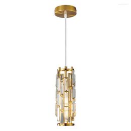 Pendant Lamps Crystal Restaurant Chelier Kitchen Isl Black Three-headed Hanglamp Woonkamer Home Decor