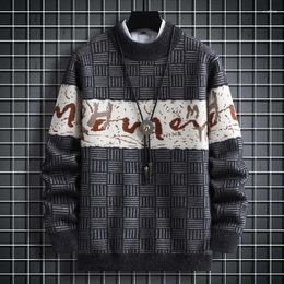 Men's Sweaters Winter Fashion Sweater Men Knitwear Thick Warm Knitted Pullover High Quality Mens Casual Loose Male Jumpers 3XL-M