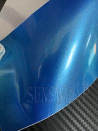 Gloss Electro Metallic Sea Blue Auto Matte Wrapping Sticker Car Wrap Vinyl Vehicle Covering For Boat