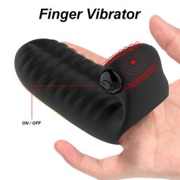 Adult products Finger Vibrator Fast Orgasm g Spot Female Sex Toy Clitoral Stimulator Vaginal Masturbation Device for Adult Women's Goods Store 230316