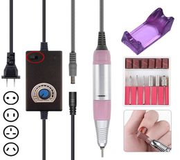 35000 RPM Electric Nail Drill Machine Manicure Pedicure Gel Remover Strong Nail File Milling Cutters Tools Drill Bits Set1021490