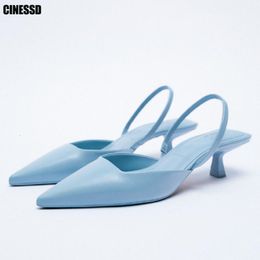 Heels Thin High Women Sandals Summer Woman Sexy Pointed Toe Ladies Elegant Pumps Female Shallow Party Shoes Plus Size a