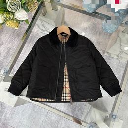 Winter girls boys designer down cotton clothes luxury high quality coats children girls boys warm windproof coats children's clothes size 100cm-160cm h8