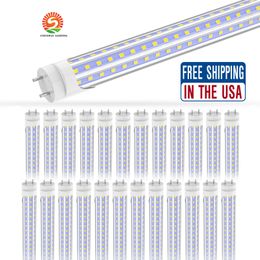 4 Ft LED Light Tubes 36W 2 Pin G13 Base Cool White 6000K Clear Cover 3600 Lumen T8 Ballast Bypass Required Dual-End Powered 48 Inch T8 shop attic cottage lamp