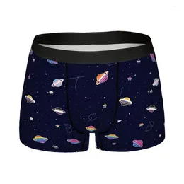 Underpants LGBTQ Pride Planets Stars In Space Pattern Man's Boxer Briefs Breathable Creative Underwear Top Quality Print Shorts Gift Idea