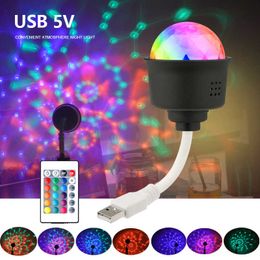 Night Lights USB Plug Night Light Mini Projection Atmosphere Lamp RGB Creative Background Light Kid Bedroom Wall Decoration Car Lighting P230331