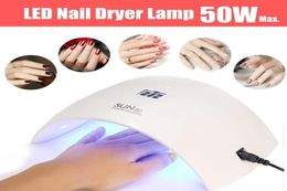 50W SUN 15LED UV Lamp Automatic Nail Dryer LED Feet Nail Art Lamp Heating Light Manicure LCD Display Tools2112139