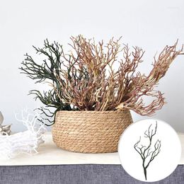 Decorative Flowers Artificial Tree Branch DIY Party Decoration Plastic Fake Plant For El Store Restaurant Home Office Furniture Decor