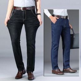 Men's Jeans 2023 Spring And Autumn Thick Pants Straight Loose Large Business Casual Winter