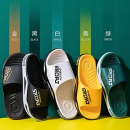Slippers Thick-soled Slippers men's Outer Wear Trend Non-slip Wear-resistant Home Couple Beach Sandals and Slippers Outdoor Women 230403