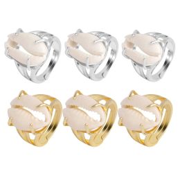 Holiday Style Natural Conch Shell Ring Plating Gold and Silver Creative Design Adjustable Ring Anniversary Gift Friendship Gift