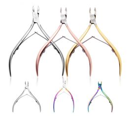 Fingernail Toenail Cuticle Nipper Trimming Stainless Steel Professional Nail Clipper Cutter Cuticle Scissor Plier Manicure Tool HH1141231