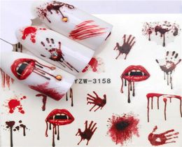 New nail sticker nail art decorations nail accesoires 2020 city night feather maple seahorse halloween green leaf26137405645