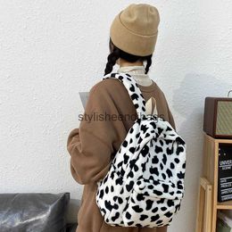 Backpack Style Backpacks Portable Animal Print and Bag Women's Shoulder Bag Student Backpackstylisheendibags