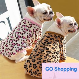 Top Medium Large Dog French Bulldog Puppy Autumn and Winter Thermal Pyjamas Coat Pet Supplies Cat Two-Legged Clothes
