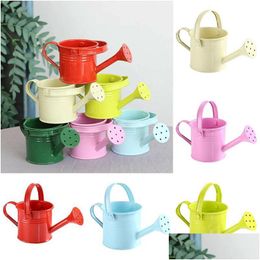 Watering Equipments 1Pc Mini Metal Can Flower Kettle Water Vintage Spraying Pot Garden Home Children Drop Deliver Dhqeb