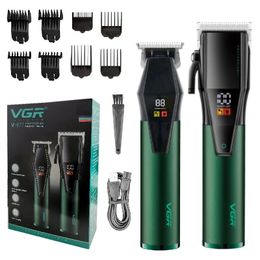 Hair Trimmer Original VGR Combo Kit Men's For Beard Electric Clipper Rechargeable Cutter Machine Haircut 231102