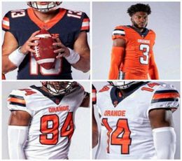 College Jerseys Syracuse Orange 8 Marvin Harrison 44 Jim Brown 45 Art Monk 54 Dwight Freeney 17 Jamal Custis Custom Football Stitched4377526