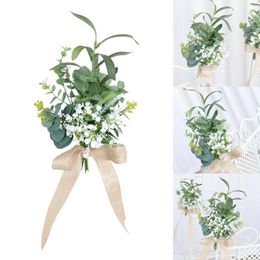 Decorative Flowers Chair Back Flower Wedding Supplies Stairs Decor Weddings Aisle Decorations For Reception Arch Ceremony Holiday