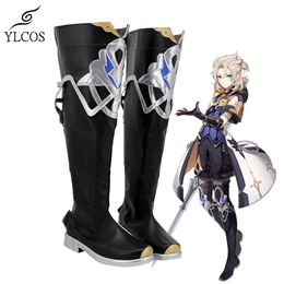 Catsuit Costumes Game Genshin Impact Albedo Cosplay Shoes Halloween Party Fancy Boots Custom Made