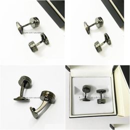 Cuff Links Lm01 Luxury Designer Cufflinks Classic French Shirt For Men Gifts6309353 Drop Delivery Jewelry Tie Clasps Dhbsn