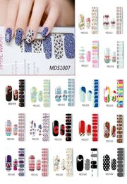 Nail Polish Strips DIY Waterproof Nail Wraps Cute Cartoon Pattern Stickers Patch For Women Art Stickers5844706