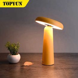 Desk Lamps USB cordless desk lamp LED rechargeable bedroom suitable for restaurant hotel bar decoration night gift Q231102