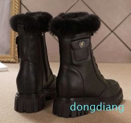 winters Boots New Snow for Women's Anti Slip External Wear in Winter Shoes with Thickened Bottom Plush Cotton