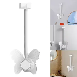 Bath Accessory Set Wall Mounted Hair Dryer Holder Adhesive Decoration Lazy Rack Tool Bathroom Mirror With Lights