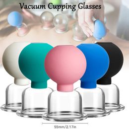 Back Massager 2 5Pcs Massage Suction Cups s Cellulite and Fat Vacuum Cupping Glasses Therapy Set Ventosas Body Slimming Jars 231102