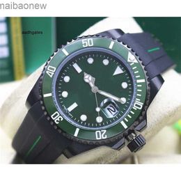 Rolxx Luxury Watch Clean Designer Watches Rolx Top quality Luxury Sapphire Ceramic Green Bezel Dial 16610 116610 Automatic Mechanical movement Mens Rubber Ban YHDE