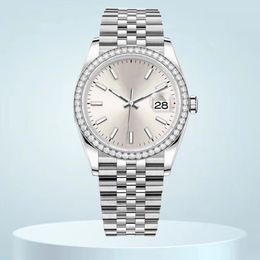 diamonds watch 36mm 41mm mens watch Womans relojes 8215 Automatic movement watches With Box Sapphire waterproof wristwatches Full stainless steel luxury watch